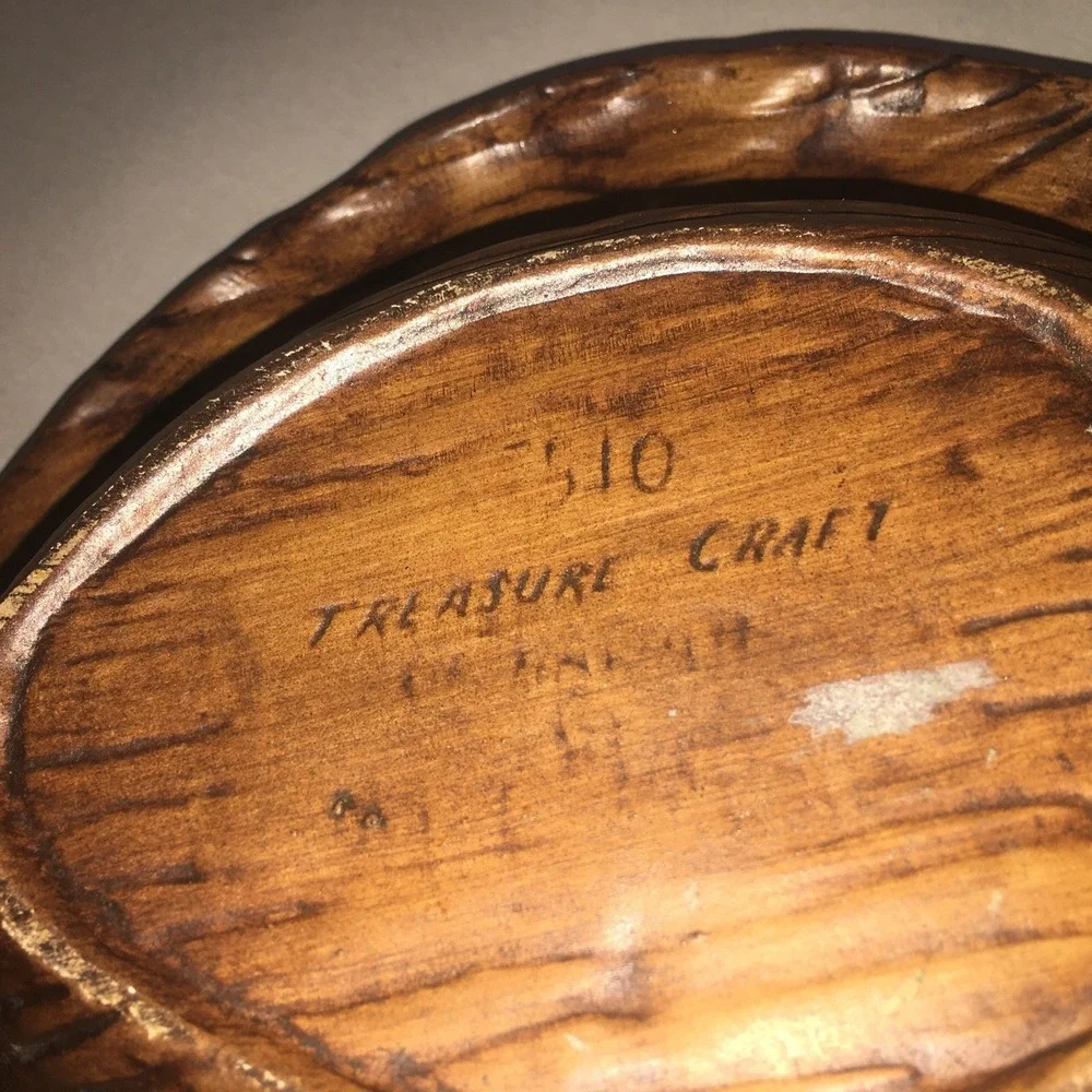 MCM Pineapple Ashtray or Candy Dish Maui Hawaii Treasure Craft 1960's Vintage‎